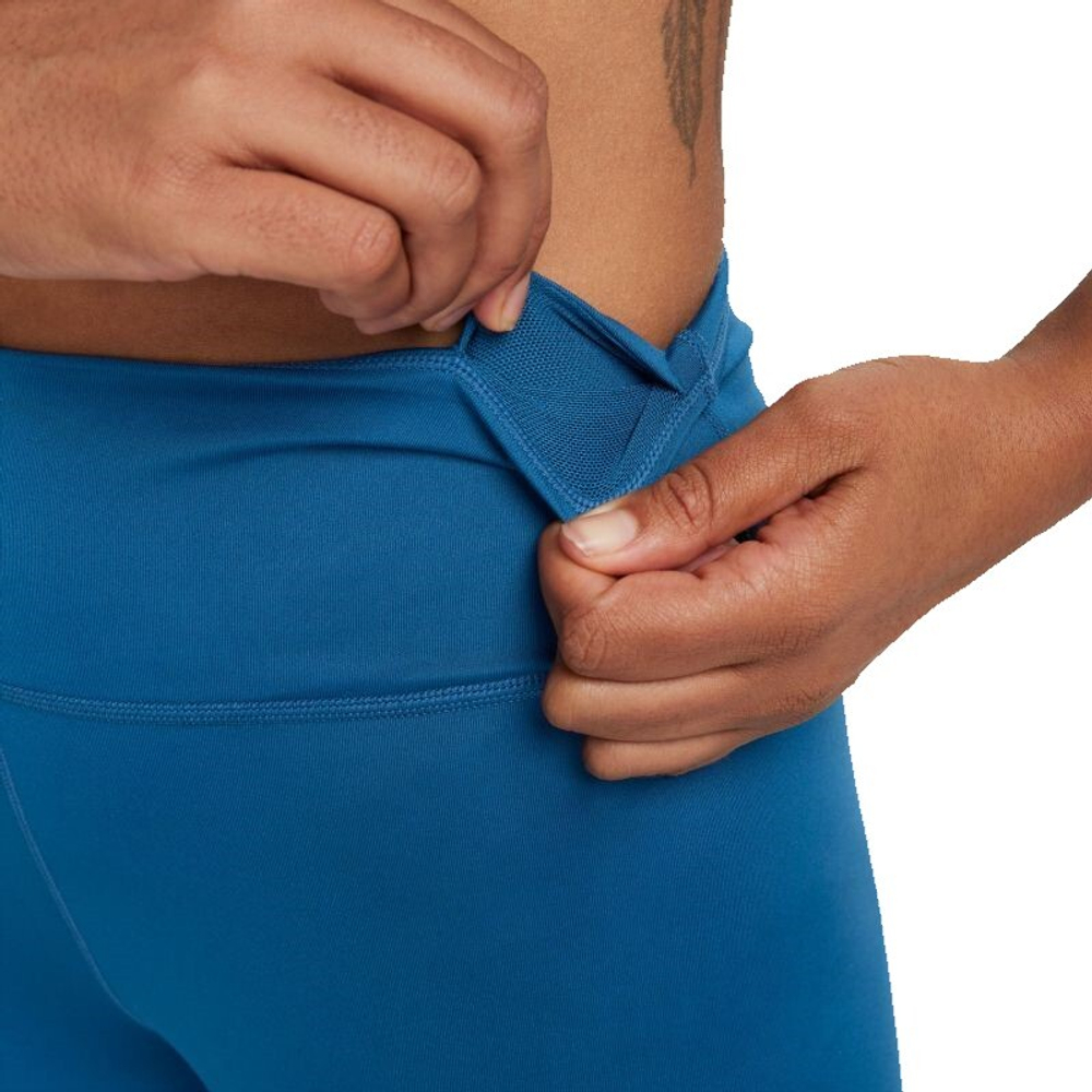 Леггинсы Nike One Dri-Fit Mid-Rise 7/8 Tight Leggings - court blue/white - Blue