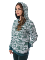 Толстовка К-77Х/зеленобелый-олень