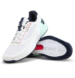 Теннисные кроссовки Wilson Rush Pro 5 Clay - white/bay/fiery cor