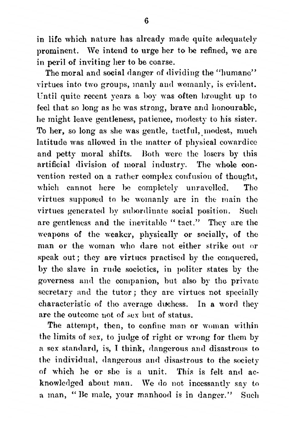 "Homo Sum" being a letter to an anti-suffragist from an anthropologist | Jane Ellen Harrison