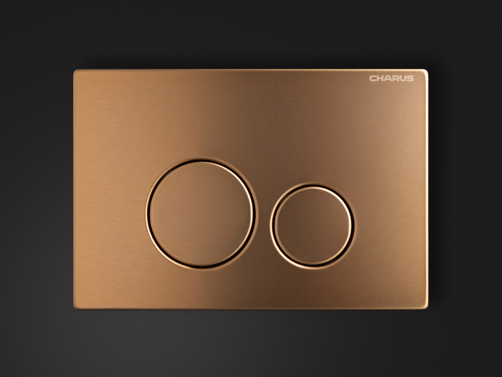 Клавиша для инсталляции CHARUS Robusto FP.330.BC.05, брашированная медь