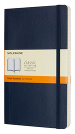 Блокнот Moleskine Classic Soft (QP616B20) Large 130х210мм 192стр. линейка мягкая обложка синий сапфир