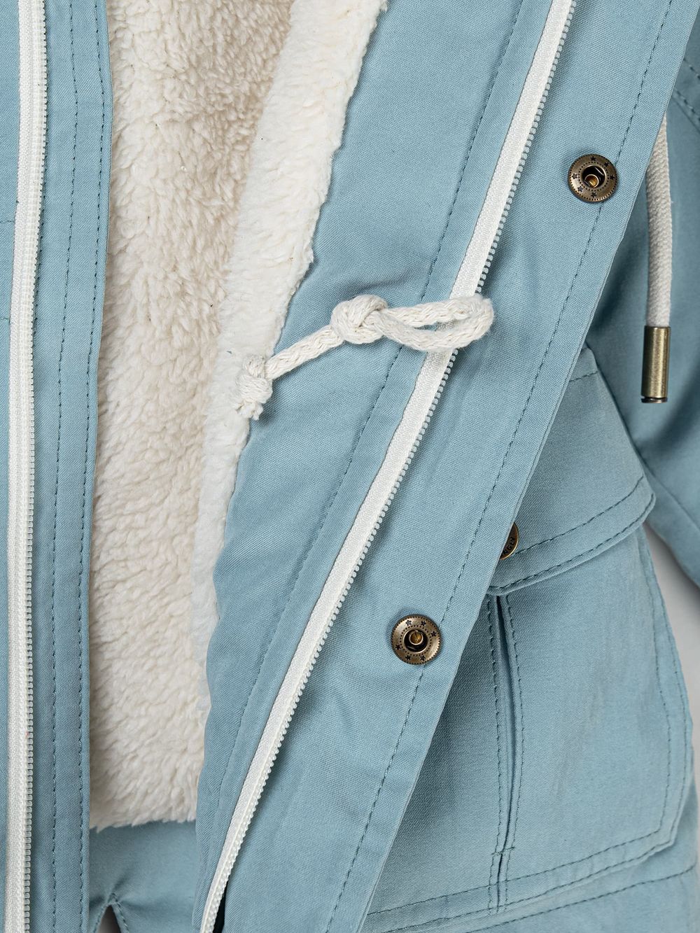 Парка демисезонная на меху "Голубой камень"