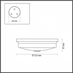 Накладной светильник Odeon Light Marsei 4824/3C