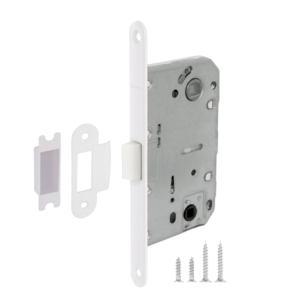 [ТОВАРА НЕТ В НАЛИЧИИ] Замок сантехнический пластик Фуаро PLASTIC P96WC-50 WH-19, цвет белый (гарантия - 6 месяцев)