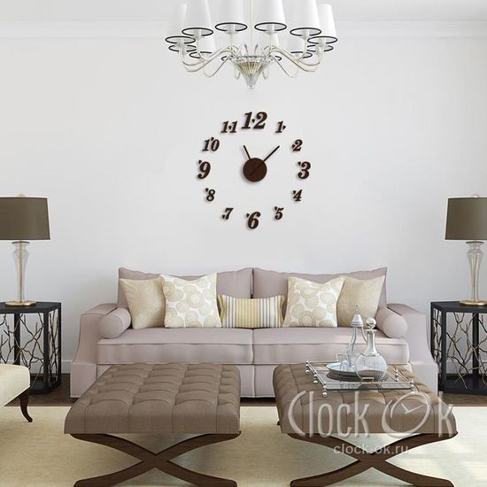 Настенные 3D часы Love Time