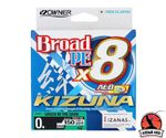 OWNER Шнур Kizuna X8 Broad PE green 135м 0,36мм 32кг