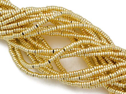 Нить бусин из гематита, рондель 2мм