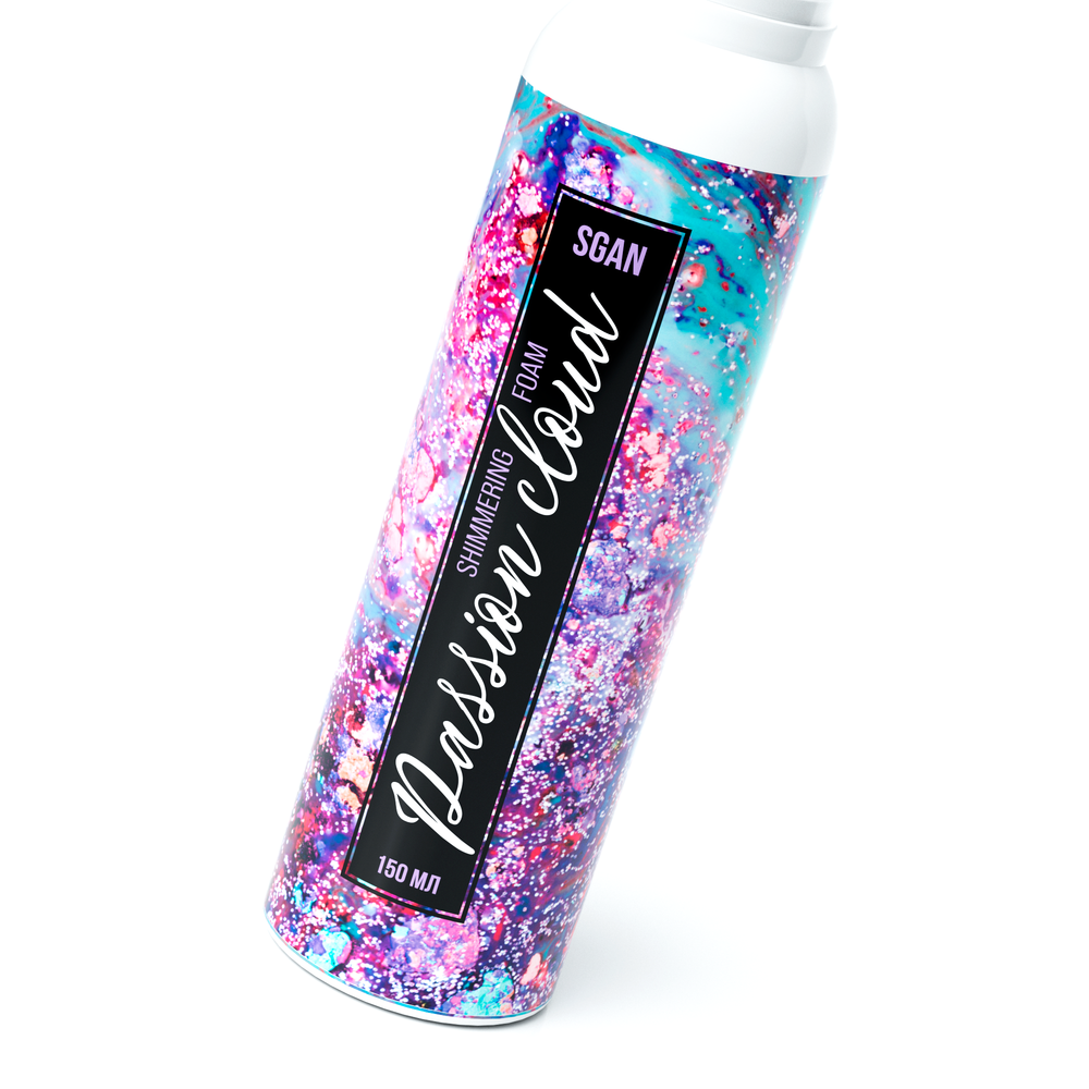 Шиммер для массажа Passion Cloud SGAN с хрустящей пенкой 150 мл