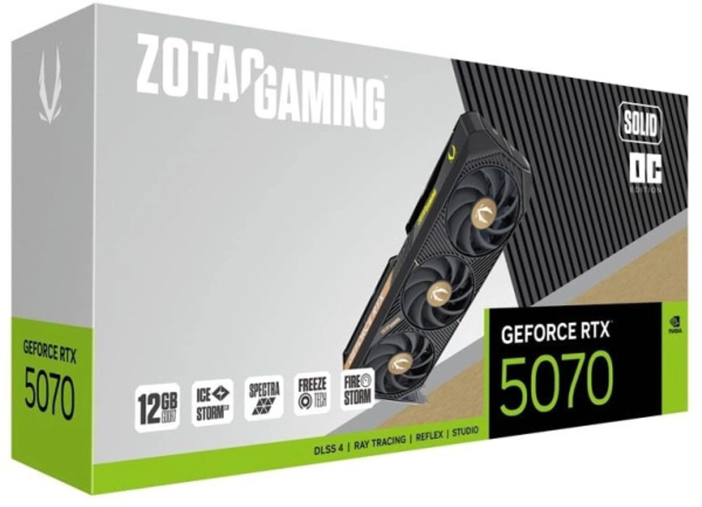 Видеокарта Zotac GeForce RTX 5070 SOLID OC (ZT-B50700J-10P)