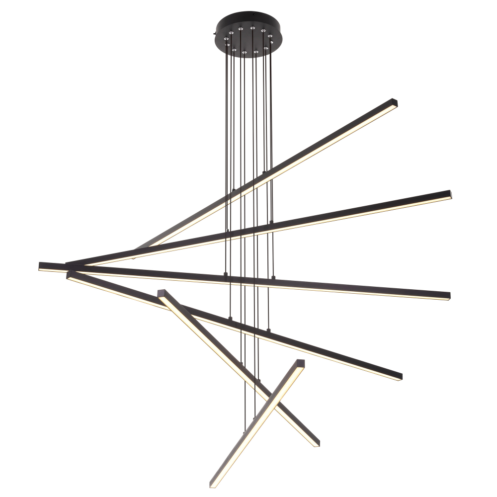 Citilux Стиг CL203261 LED Люстра подвесная с пультом Чёрная