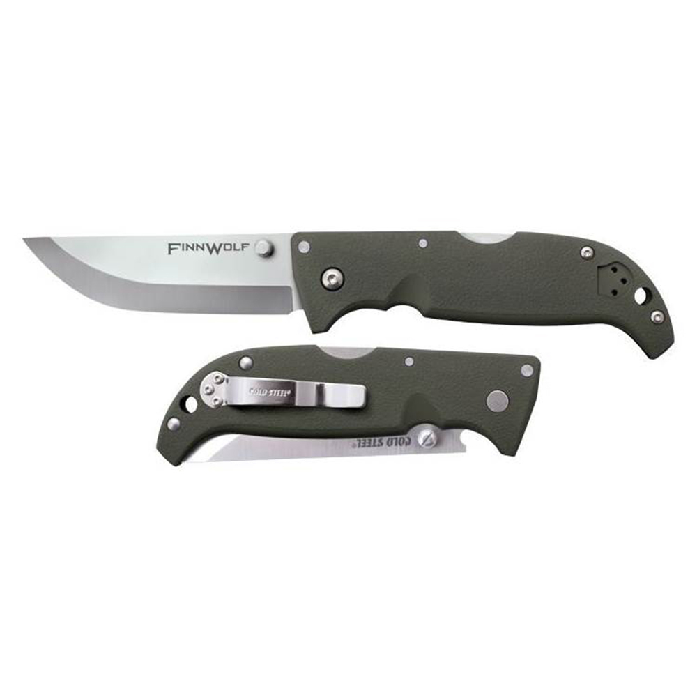 CS_20NPF Finn Wolf - нож склад., рук-ть серый пластик, клинок AUS 8A