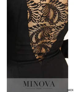 Платье 8621-черный Minova