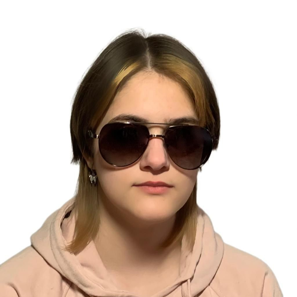 Очки мужские солнцезащитные, ретро, черные