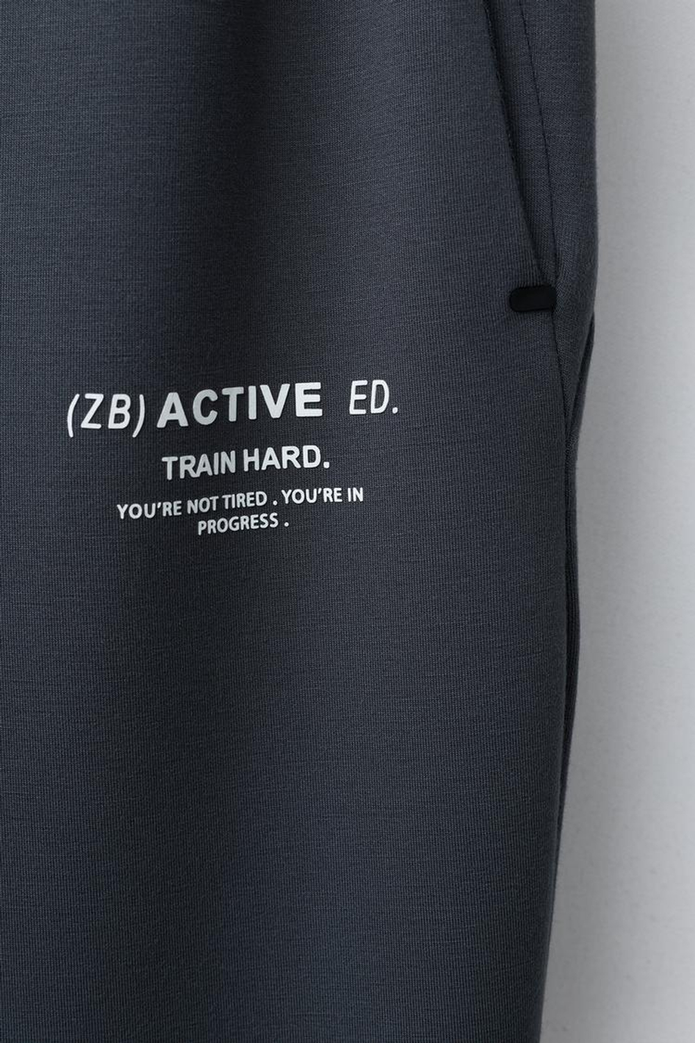 ZARA СПОРТИВНЫЕ БРЮКИ-ДЖОГГЕРЫ, АНТРАЦИТОВО-СЕРЫЙ