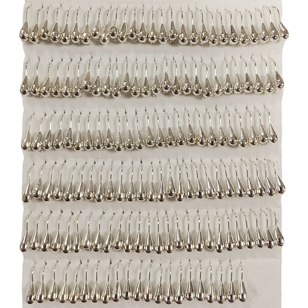 Мормышки вольфрамовые №2.5 Капля, цвет серебро, 0,25 гр.( набор 10 штук) цена указана за 1 штук