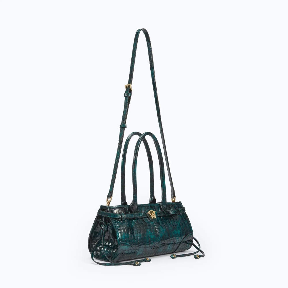 MANC КОЖАНАЯ СУМКА "BABY JANE", ИЗУМРУДНЫЙ