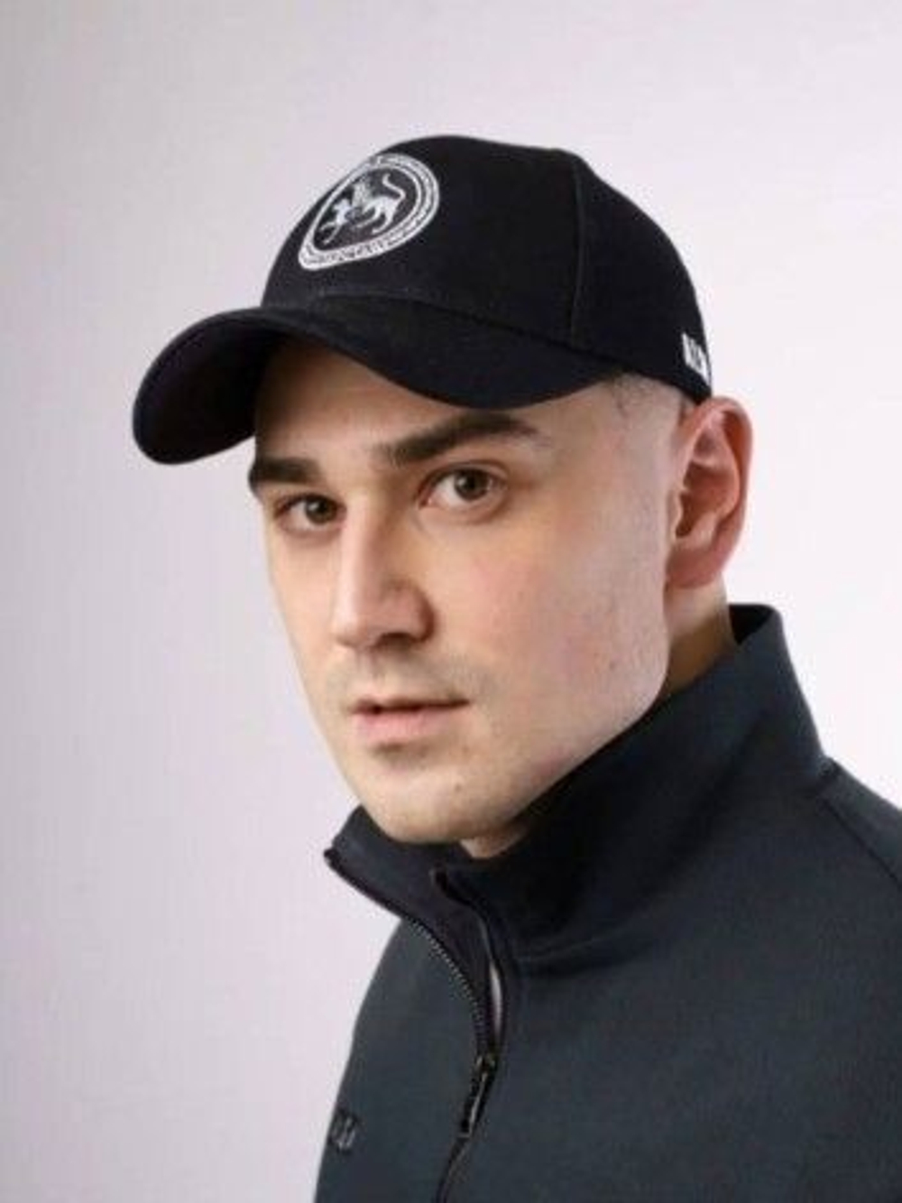 Бейсболка Алга черная унисекс мужская женская с гербом Татарстана