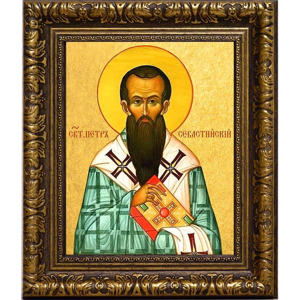 Петр Севастийский, святитель, епископ. Икона на холсте.