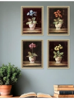 Картины на стену интерьерные 21*27 см 4 шт.