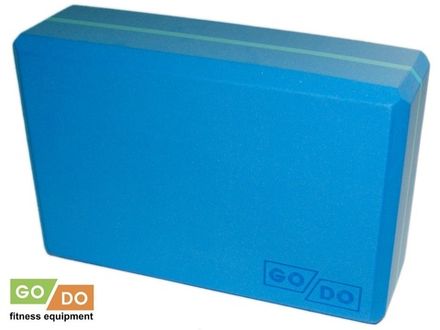 Кирпичик для йоги утяжелённый голубой GO DO :YJ-K2-СГ
