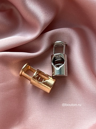 Фиксатор для шнура золотистый
