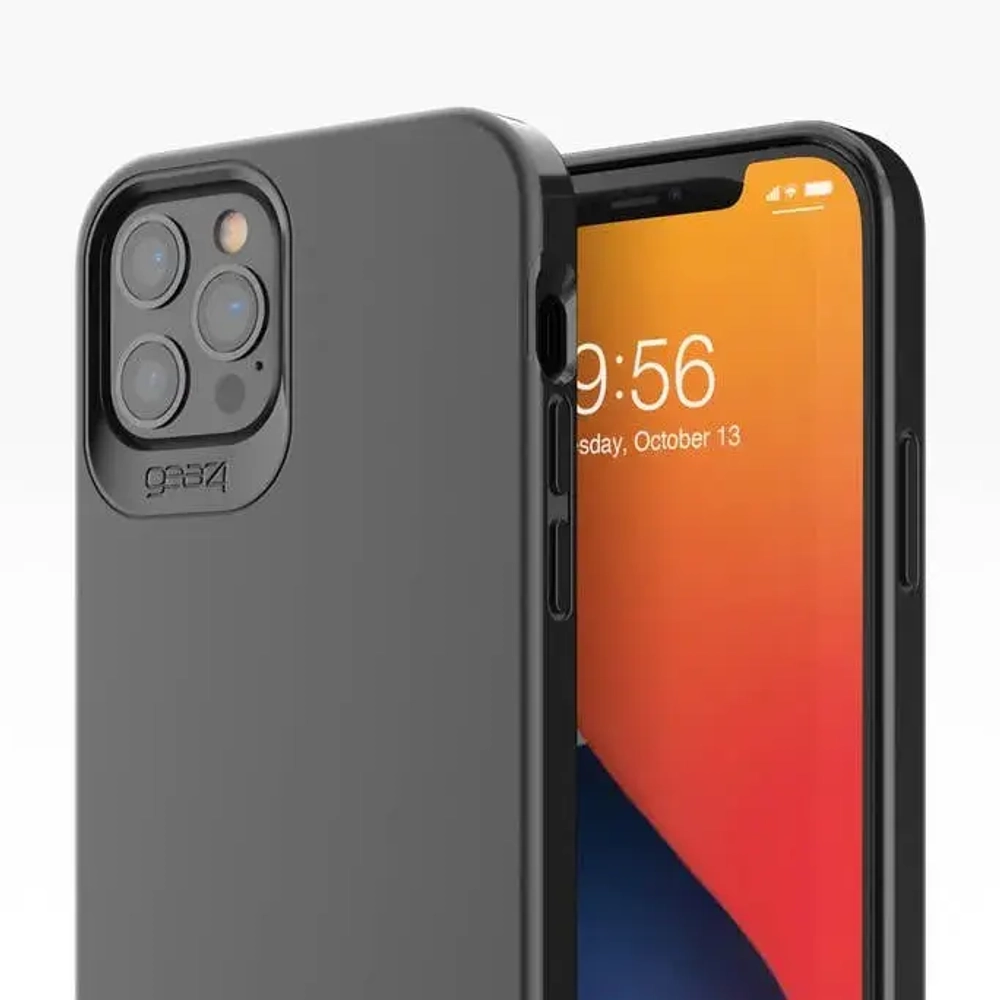 Чехол-накладка Mophie Holborn Slim для Apple iPhone 12 Pro Max силиконовый (черный)