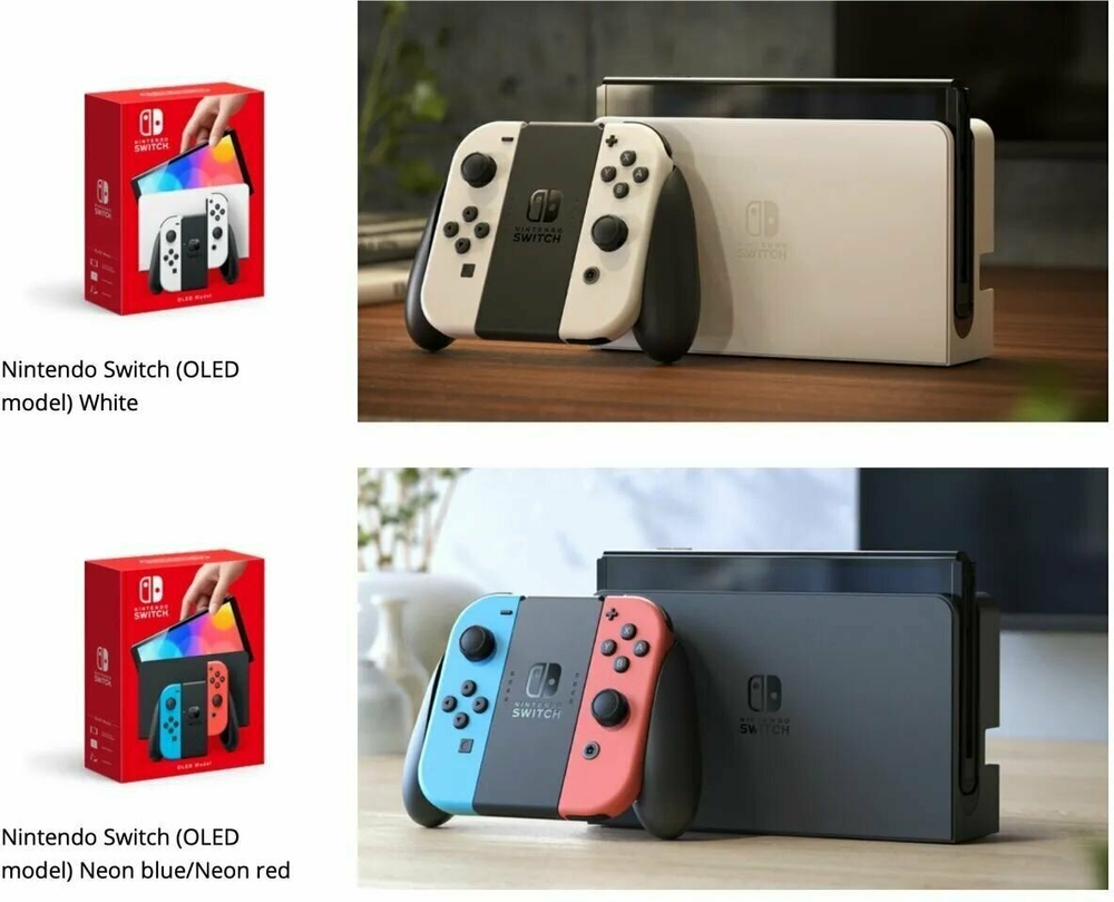 Игровая приставка Nintendo Switch OLED 64 ГБ, без игр, белый