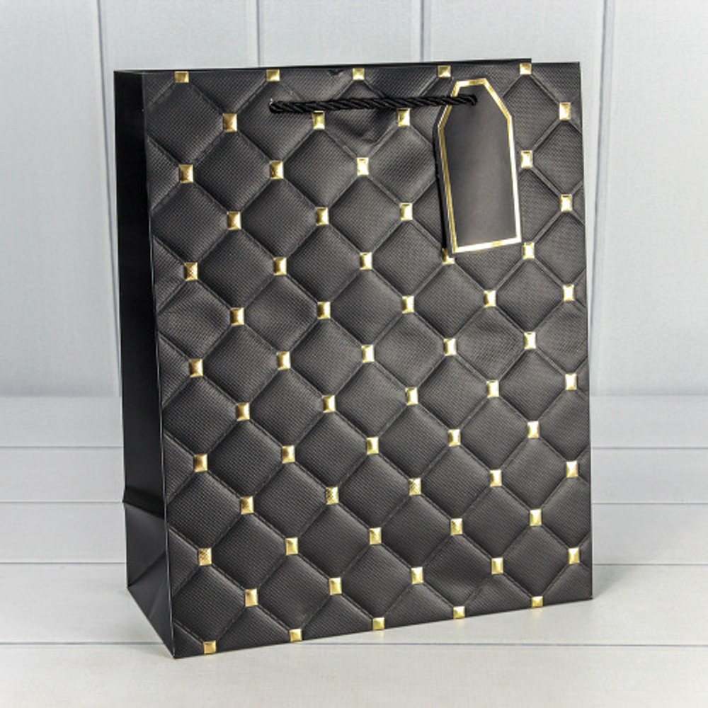 Пакет подарочный 26х32х13см с тиснением (Микс)