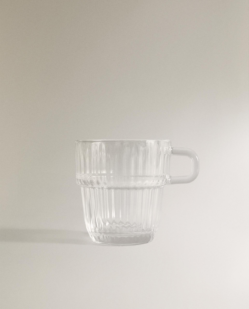 Zara Home чашка из стекла, цвет прозрачный, 10.2 см