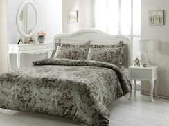 Постельное белье ROYAL серый  TIVOLYO HOME