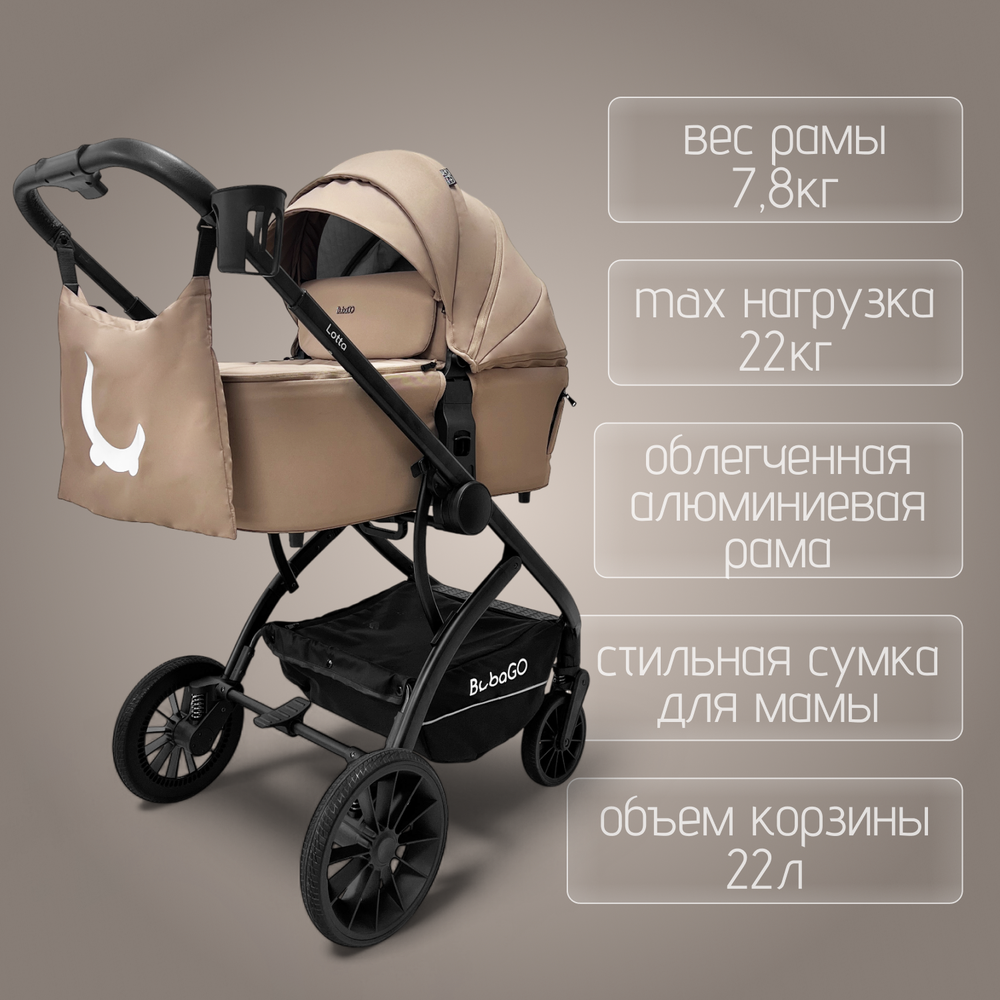 Модульная коляска BubaGO Lotta Thermo 3в1