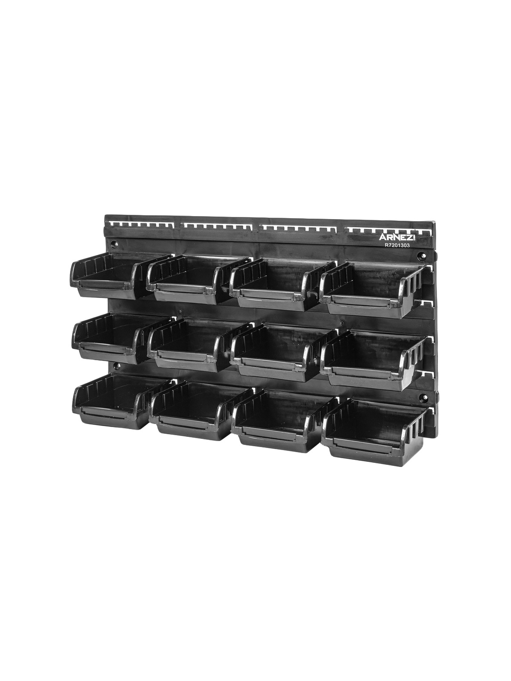 Настенный стеллаж-органайзер для хранения метизов (475х272х15), 48 лотков  (24-100х100х50, 24-160х102х75) Arnezi R7201303