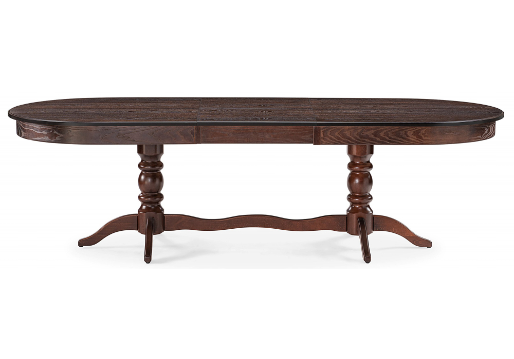 Стол деревянный Woodville Дейвер 200(260)х100 орех темный