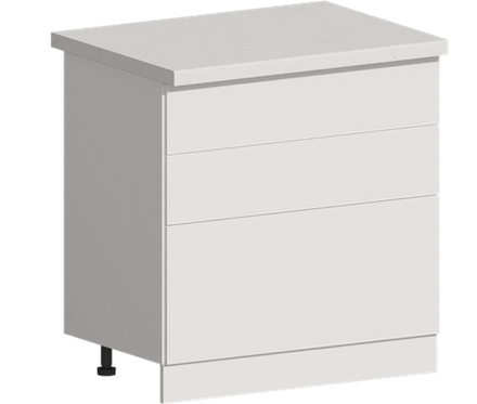 Кухня Модуль ШН3Я 800 Ликата / Белый Софт