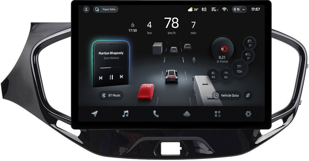 Магнитола для Lada Vesta 2015-2022, Vesta Cross (ШГУ EnjoY) - Teyes CC4-PRO монитор 13" 2K QLED на Android 13, Snapdragon 778G, 8+128, AI, CarPlay, DSP, 4G SIM-слот