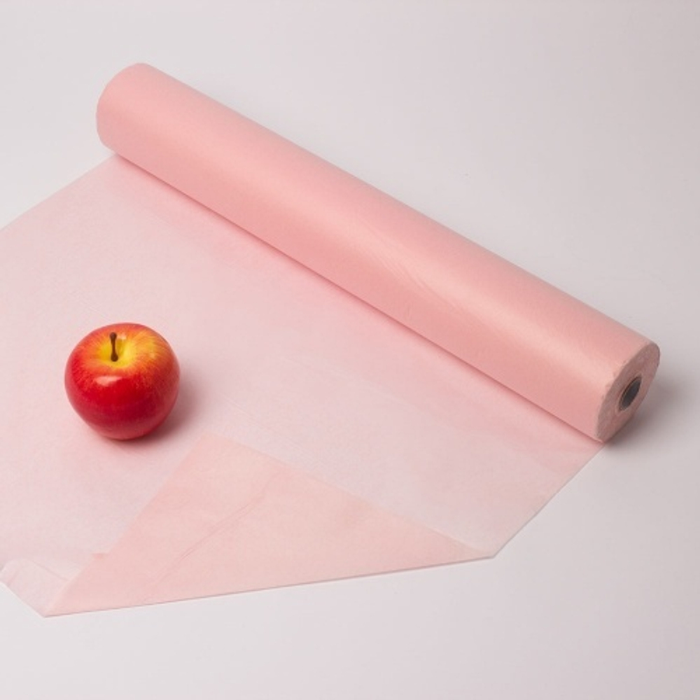 Бумага упаковочная тишью,розовая, в рулонах 50 х 143 м