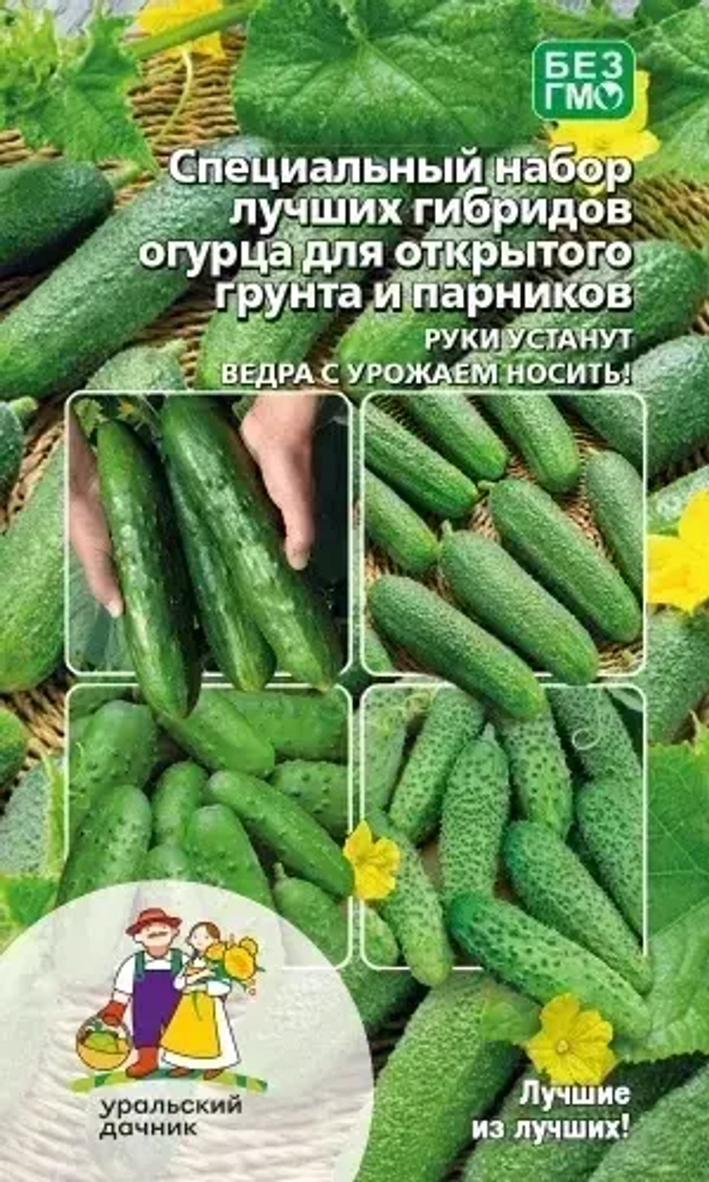 Семена Огурец Набор гибридов для Открытого грунта 12 шт (УД) Е/П