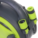 Катушка со шлангом и адаптерами, 12м серо-салатовая HY4017