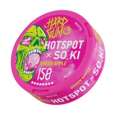 СНЮС HOTSPOT x SO_KI HARD GUM GREEN APPLE (150МГ) - ЯБЛОЧНАЯ ЖВАЧКА