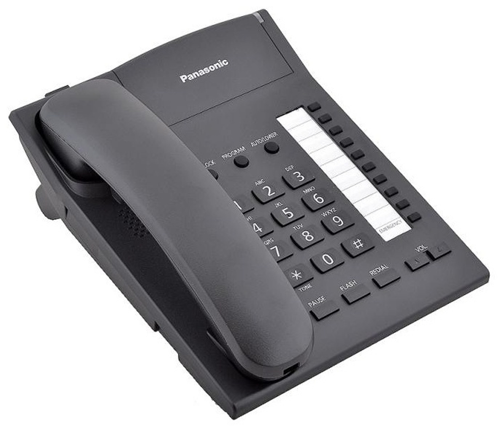 Проводной телефон Panasonic KX-TS2382RUB черный