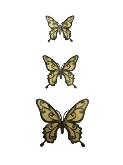 Декор для дома на стену "Золотые бабочки"