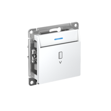 ATLASDESIGN ВЫКЛЮЧАТЕЛЬ карточный с подсветкой, 10А, без задержки отключения, механизм, БЕЛЫЙ