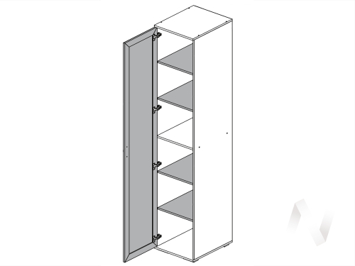 Пенал с полками ЛШ-21 Спальня Ливорно (дуб сонома)