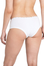 Трусы-шорты с узкой брендированной резинкой (Размер: XL) (Цвет: белый)