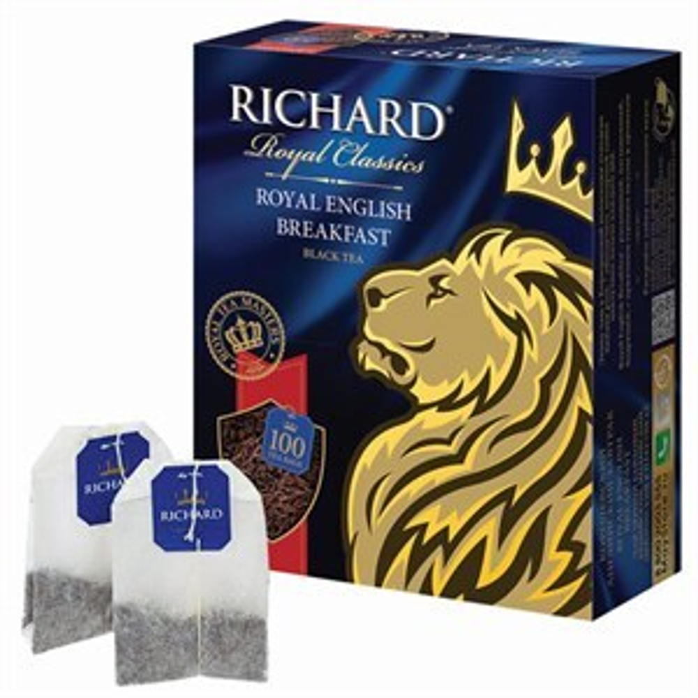 Чай Черный Richard Royal English Breakfast 100 пакетиков