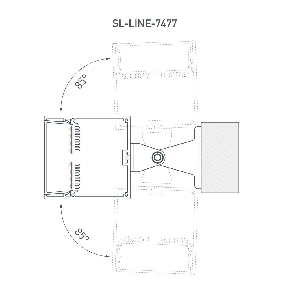 Профиль SL-LINE-7477-2000 ANOD (Arlight, Алюминий) 019310