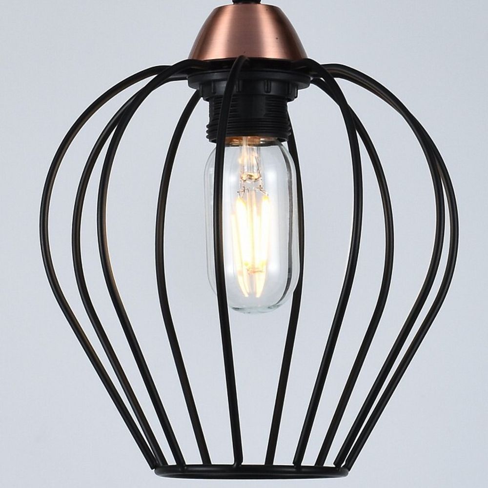 Подвесной светильник ILLUMICO  IL2001-1PA-05 BK ROSE GD