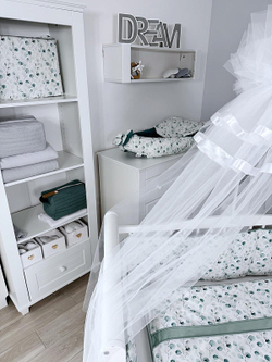 Комплект постельного белья Lepre New Eucaliptus 6 предметов 125х65 см белый/бирюзовый/зеленый