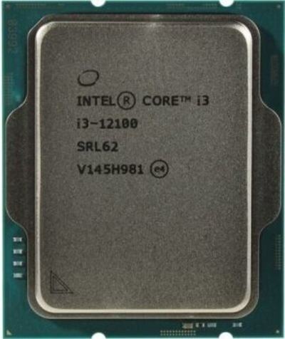 Процессор Intel Core i3-12100 3.3/4.3GHz (4.3GHz) 4/8 Alder Lake UHD730 60W FCLGA1700 OEM